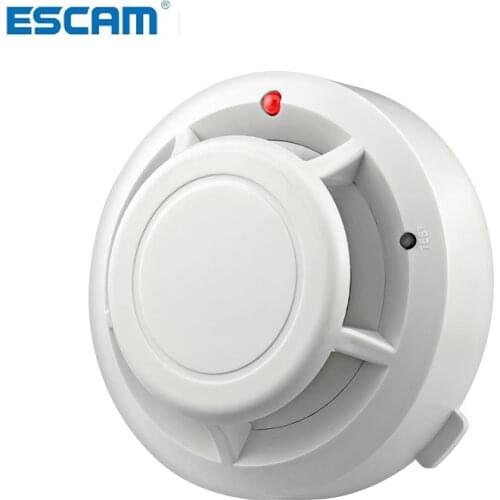 ESCAM High Sensitive Smoke Detector Wireless Photoelectric Smoke Detector For Home Usage Fire Alarm System Smoke Alarm