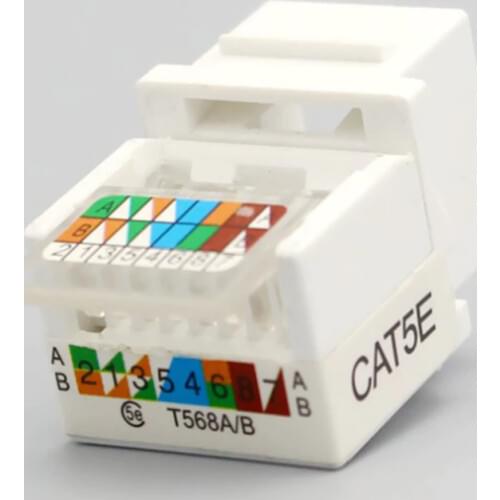 Electrical Component 5PCS RJ45 CAT5E CAT6 UTP Tool-free Cable Adapter AMP Network Cable Socket Module Connector