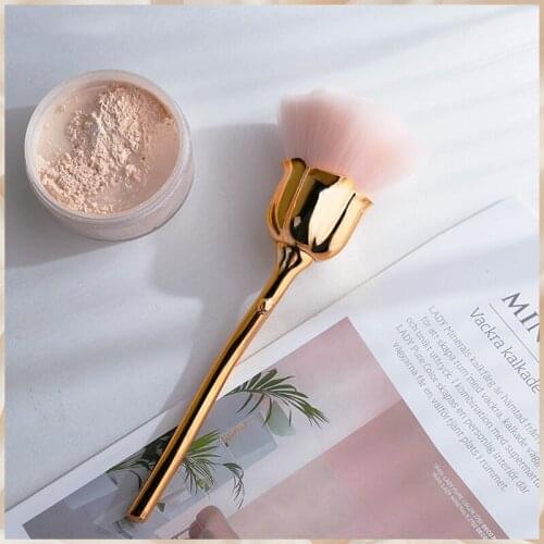 KH Rose Gold Powder Blush Brush Professional Make Up Brush Tool Set Cosmetic Large Cosmetic Face Cont Best Selling 2019 Products