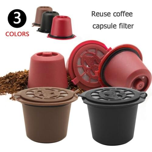 Reusable Refill Coffee Capsule Filter Shell for Nespresso Coffee Machine Refillable Coffee Capsule Tools Food Grade Material