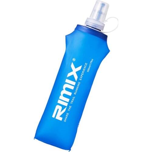 500ML Soft Collapsible Water Bottles Portable TPU Folding Flask Hydration Pack Bag Vest For Outdoor Running Climbing Hiking