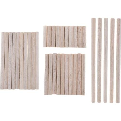 Natural Balsa Wooden Craft Sticks Hobbies for Model Wood Working 50-200mm