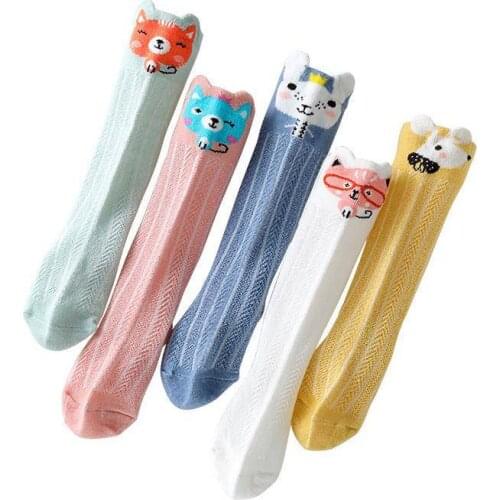 0-3Years Baby Long Sock Knee Hight Soft Cotton newborn socks Anti-mosquito socks