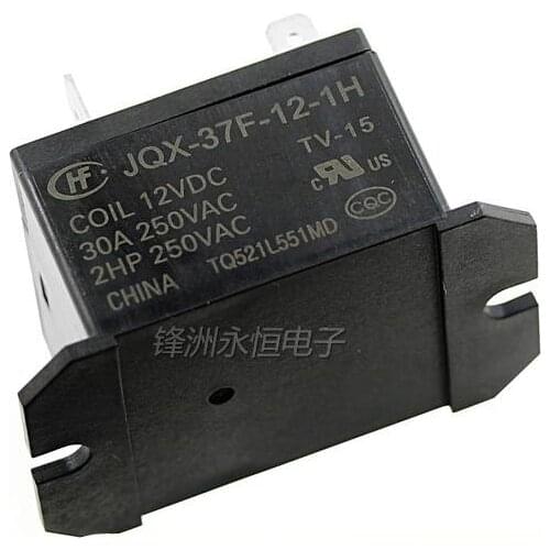 2PCS/LOT JQX-37F-12-1H HF37F-012-1H 30A 4PIN Relay