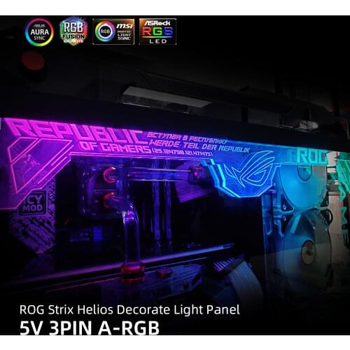 ROG Strix Helios GX601 Custom Decorative Light Board ,for Top of The Chassis RGB Faith Light Board 5V or 12V
