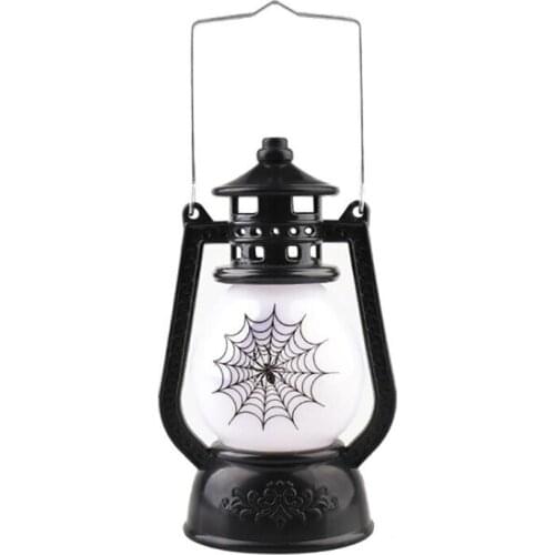 Halloween Decoration LED Vintage Lantern, Outdoor Hanging Lantern Battery Operated Camping Night Lights for Haunted House