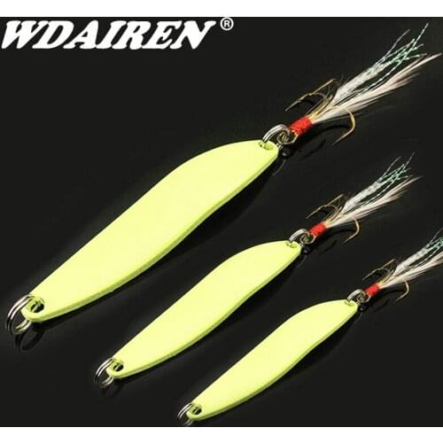 1Pcs Trout Spoon Fishing Lures Luminous Spinner Bait Wobblers Jig Lure Isca Artificial VIB Sequins Hard Baits For Bass Tackle