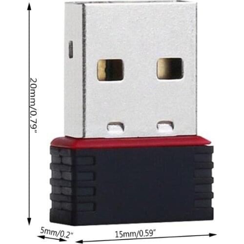 150Mbps USB 2.0 WiFi Wireless Adapter Network LAN Card 802.11 ngb Ralink MT7601 T3LB