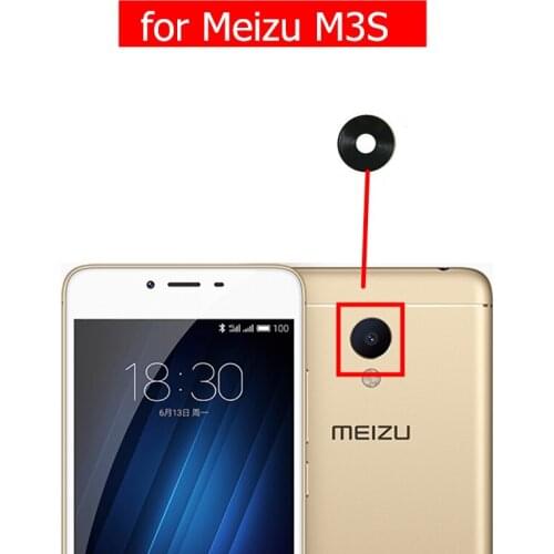 2pcs for Meizu M3S Camera Glass Lens Back Rear Camera Lens with 3M Glue for Meilan 3S Replacement Repair Spare Parts