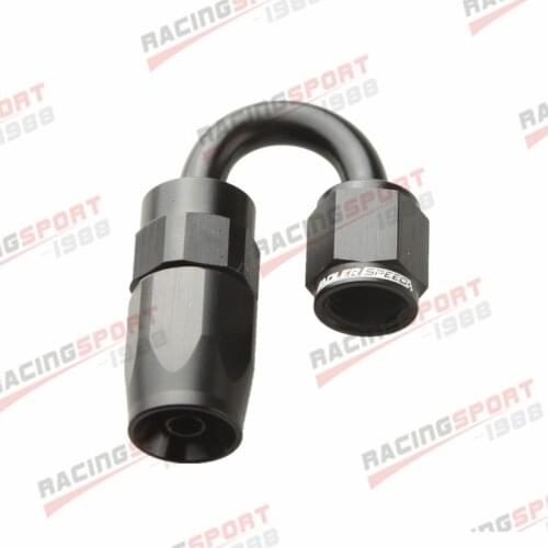 4AN AN4 AN-4 180 Degree Swivel Oil Line Hose End Fitting Adapter Red-Blue/BLACK