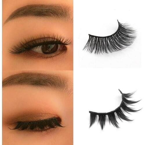 50 pairs/lot faux mink lashes Handmade eyelashes 3D strip mink eyelashes thick fake faux eyelashes Makeup beauty