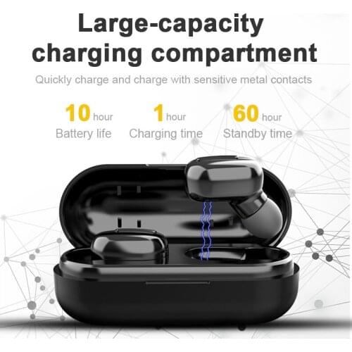 Wireless Headset TWS5.0Call Headset Bluetooth Headset Sports Running Headset For ios Android Headset Subwoofer Bluetooth Headset