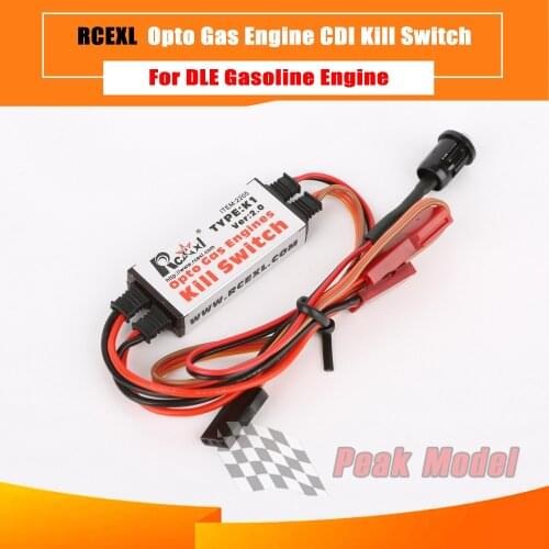 Rcexl Opto Gas Engines Remote Kill Switch V2.0 for RC Model Gasoline Airplane