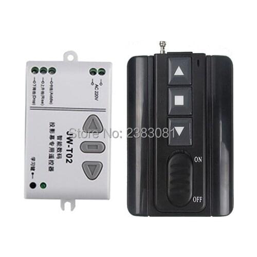 AC220V Motor Controller Motor Wireless Remote Control Switch System UP/Down/Stop Tubular Motor Controller Forward Reverse