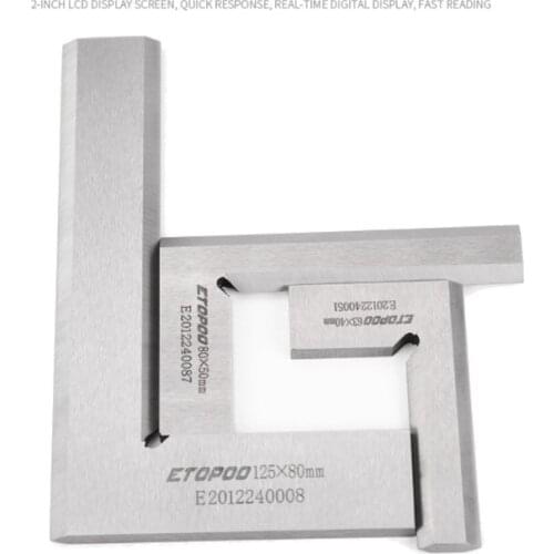 Machinist Precision Knife Square Ruler 90 Degree Right Angle Ruler Ground Steel Hardened with Knife Edge Engineer Measuring Tool