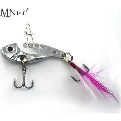 MNFT 6PCS/Pack Vibrations Metal Vib Wobbler Fishing Hard Lures Bass Spoon Crank Bait Fishing Tackle Swivel Lure 7.5g