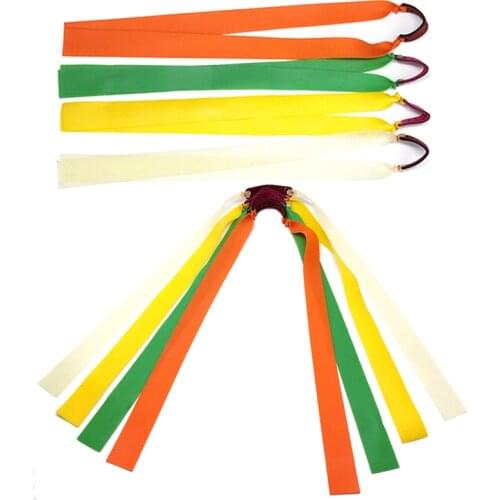 HOT !Natural Latex Flat Elastic Resilient Tube For Tactical Slingshot Hunting Catapult 30cm Slingshots Rubber Band
