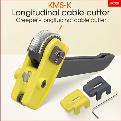 New model updated Optical Fiber Tool Longitudinal Stripper KMS-K Cable Jacket Slitter Cable Sheath Cutter packed Free shipping