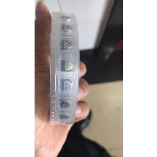 100PCSPCS Free Shipping UZS0G221MCL1GB original aluminum electrolytic capacitor 4V220UF volume 6.3x4.5