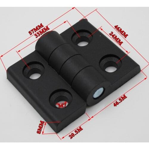 100pcs/packs 33*24*M7 ABS nylon plastic hinge profile or door window connector