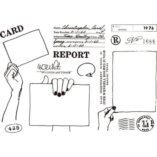 Gesture sign2 Clear Stamp for Scrapbooking Transparent Silicone Rubber DIY Photo Album Decor S122