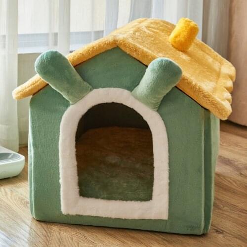 Removable Cat Bed House Kennel Nest Pet Nest Cat Tent Dog Bed Cat House Warm Dog House Cushion Pet Products Cat Mat Pet Bed