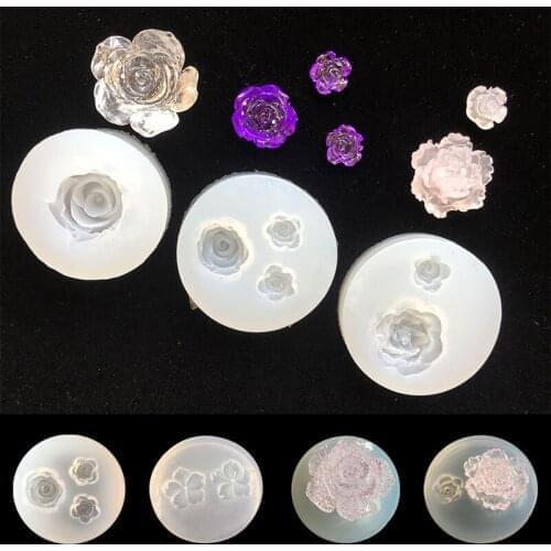 Flower Shape Leaf Silicone Mold Crystal Epoxy Mould DIY Handmade Soap Crafts Mold Home Jewelry Accessories Female Pendant Mould