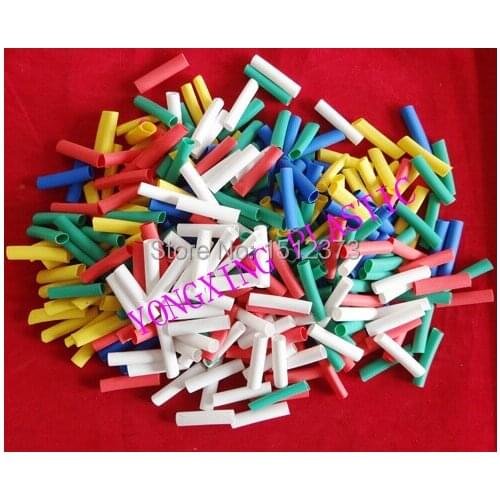 500pcs/lot 5.0mm 3cm length pvc heat shrink tube ratio 2:1 sleeving