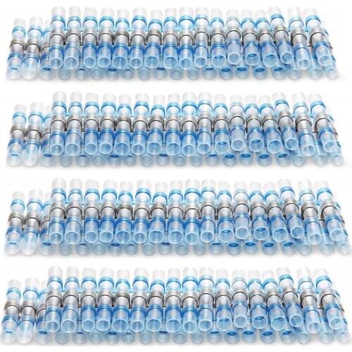 500/300/100PCS Heat Shrink Soldering Sleeve Terminals Insulated Waterproof Butt Connectors Kit Electrical Wire Soldered Terminal