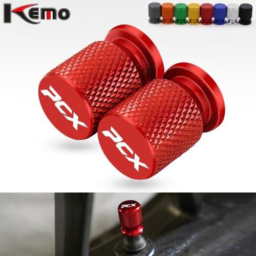 For HONDA PCX 125 PCX125 PCX150 PCX 150 Universal Motorcycle Accessories Wheel Tire CNC Aluminum Valve Stem Caps Airtight Covers