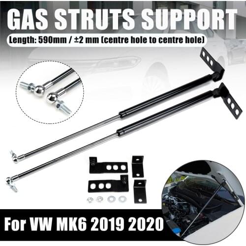 2pcs Car Front Hood Engine Cover Supporting Gas Rod Strut Spring Shock Bars Strut Bars for VW for Jetta MK6 2012 - 2018