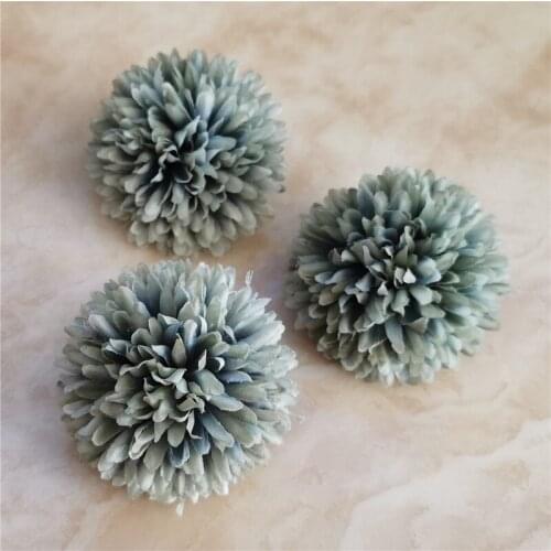 50PCS 7cm Artificial Flower Bouquet Silk Dandelion Flower Ball Fake Flowers DIY Home Wedding Decoration Valentines Day Gifts