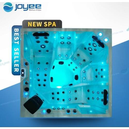 JOYEE Factory Stock Imported Acrylic Gecko Control Jet Whirlpool Massage Outdoor Jacuzzi for 5 Person Hydro Spa