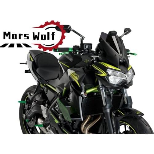 Motorcycle accessories windscreen sports aim to aim for windscreen deflector vision for kawasaki z650 z 650 Z650 2020 2021