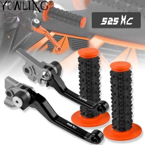 For 525XC 525 XC 2003 2004 2005 2006 2007 Motorcycle Aluminum Dirt Bike Brake Clutch Levers 7/8'' Rubber Handle Bar Accessories