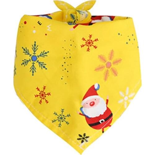 Pet Bandana For Dog Cat Large Pet Scarf Cat Dog Scarf Small Large Dog Accessories Dog Bandanas Christmas Cotton WashableBow Ties