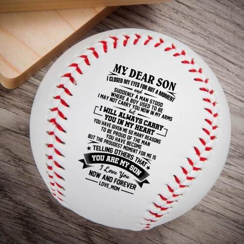 Mom To My Son Everything Printed Content Baseball Ball Birthday GiftRemember How Much You Are Loved