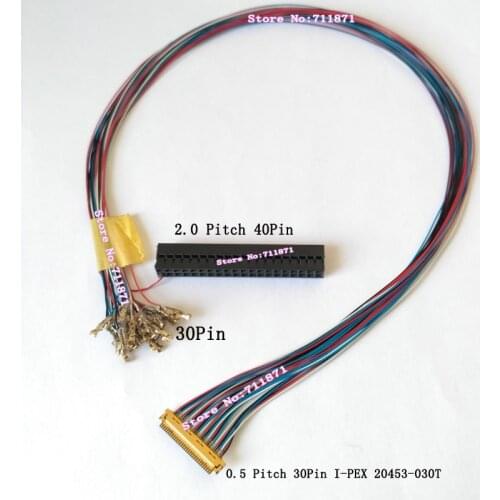 0.5 Pitch 30P 30Pin I-PEX 20453-030T Custom eDP Screen Cable Line 30P 30 cable IPEX 40Pin connector Custom EDP Screen Line Cable
