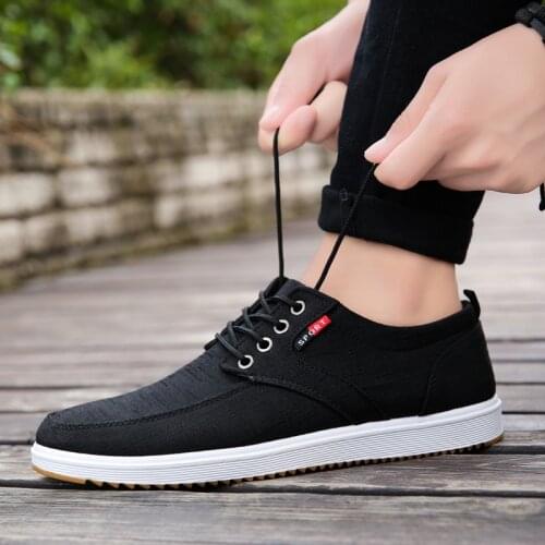 Summer breathable men canvas shoes non-slip footwear classic men shoes tenis masculino adulto lace-up casual shoes men sneakers