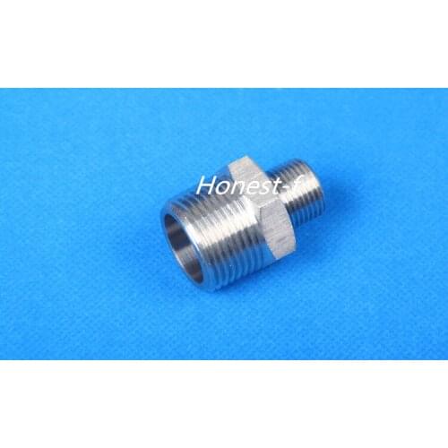 LTWFITTING Bar Production Stainless Steel 316 Pipe Hex Reducing Nipple Fitting 3/4" x 3/8" Male NPT Water Boat