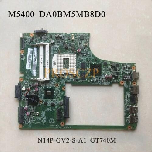 For LENOVO B5400 M5400 Laptop Motherboard DA0BM5MB8D0 With HM87 N14P-GV2-S-A2 GT740M 100% working well