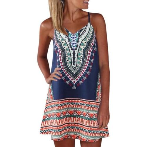 Fashion Women Dress Digital Printing Spaghetti Strap Bright Colors Summer Plus Size Loose Skirt robe femme платья для женщин