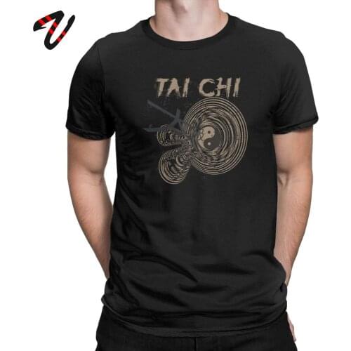 T Shirts Tai Chi Chuan Chinese Kung Fu Funny Tees Men T Shirt Round Neck Shirts 6XL