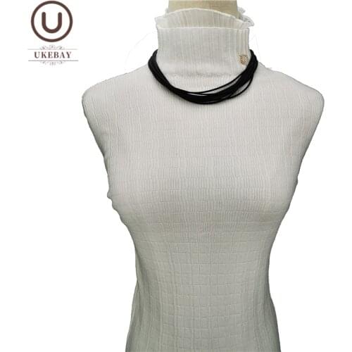 UKEBAY New Short Choker Necklaces Women Luxury Necklace Elasticity Rope Handmade DIY Jewelry Gift Bohemia Wedding Jewelry Female