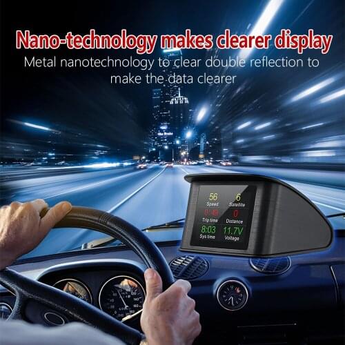 OBD GPS Car HUD Head Up Display Digital Car Speedometer Trip Computer Speed Engine RPM Fuel Consumption Projector For any cars