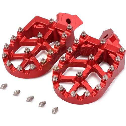 Motorcycle CNC Foot Pegs Pedals Rest Footpegs For HONDA XR50R XR70 XR80 XR100 2000-2005 00 01 02 03 04 05 KAWASAKI KLR650 87-05