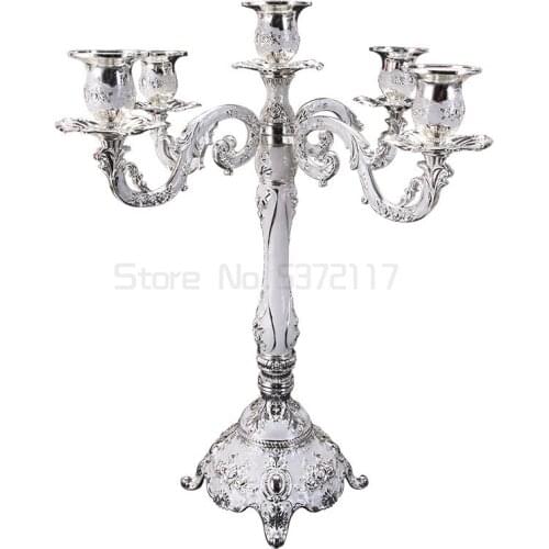 European-Style Candle Holder Home Decoration Retro Romantic Gift Candlelight Dinner Wedding Props KTV Hotel Candlestick