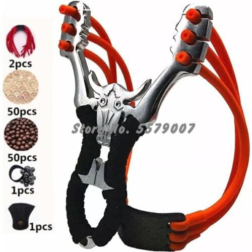 Professional Alloy Slingshot Outdoor Shooting Hunting Fishing Nostalgic Toy Powerful Rubber Tactical Sling Shot