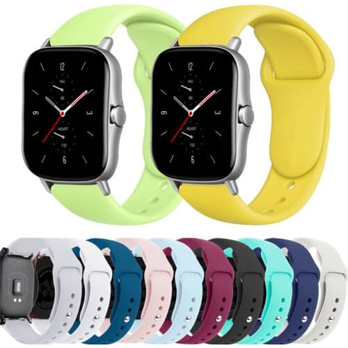 Strap For Huami Amazfit gts 2 Mini gts2 gtr 47mm 42mm replacement SmartWatch Bracelet 22/20mm watch Strap correa Amazfit Bip