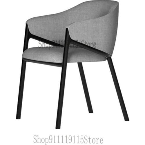 Nordic Designer Leisure Reception Chair Creative Home Restaurant Cloth Back Chair Customization